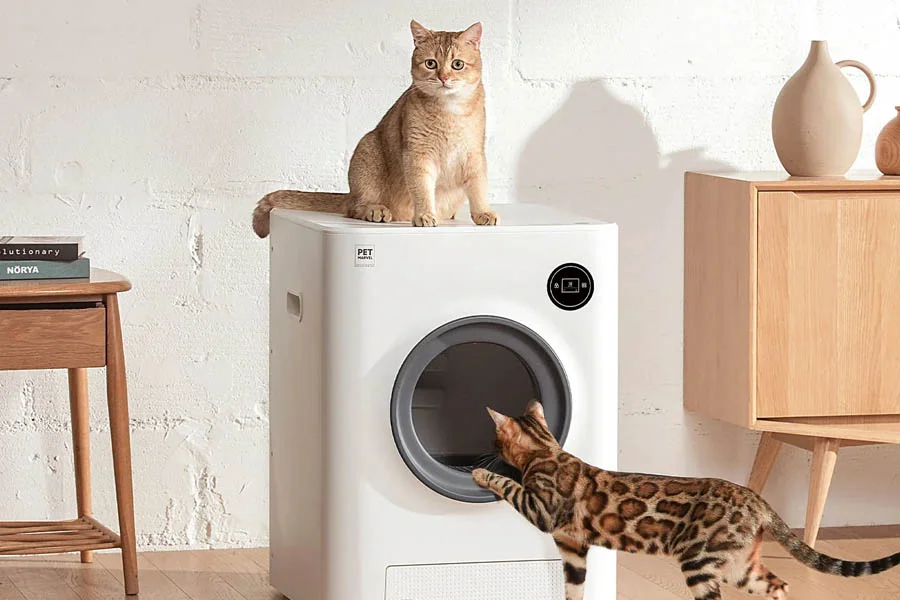 electric self cleaning litter box