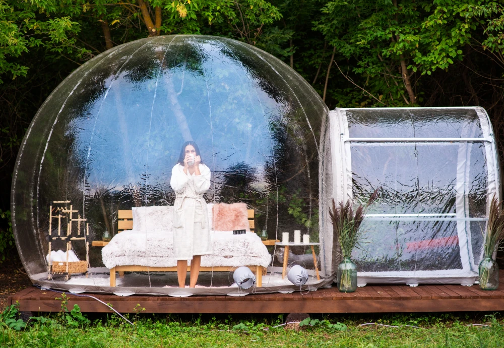 bubble tent dinner party